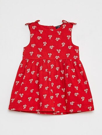 Robe sans manches en voile de coton