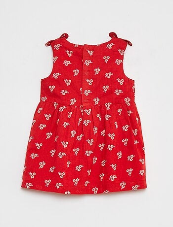 Robe sans manches en voile de coton