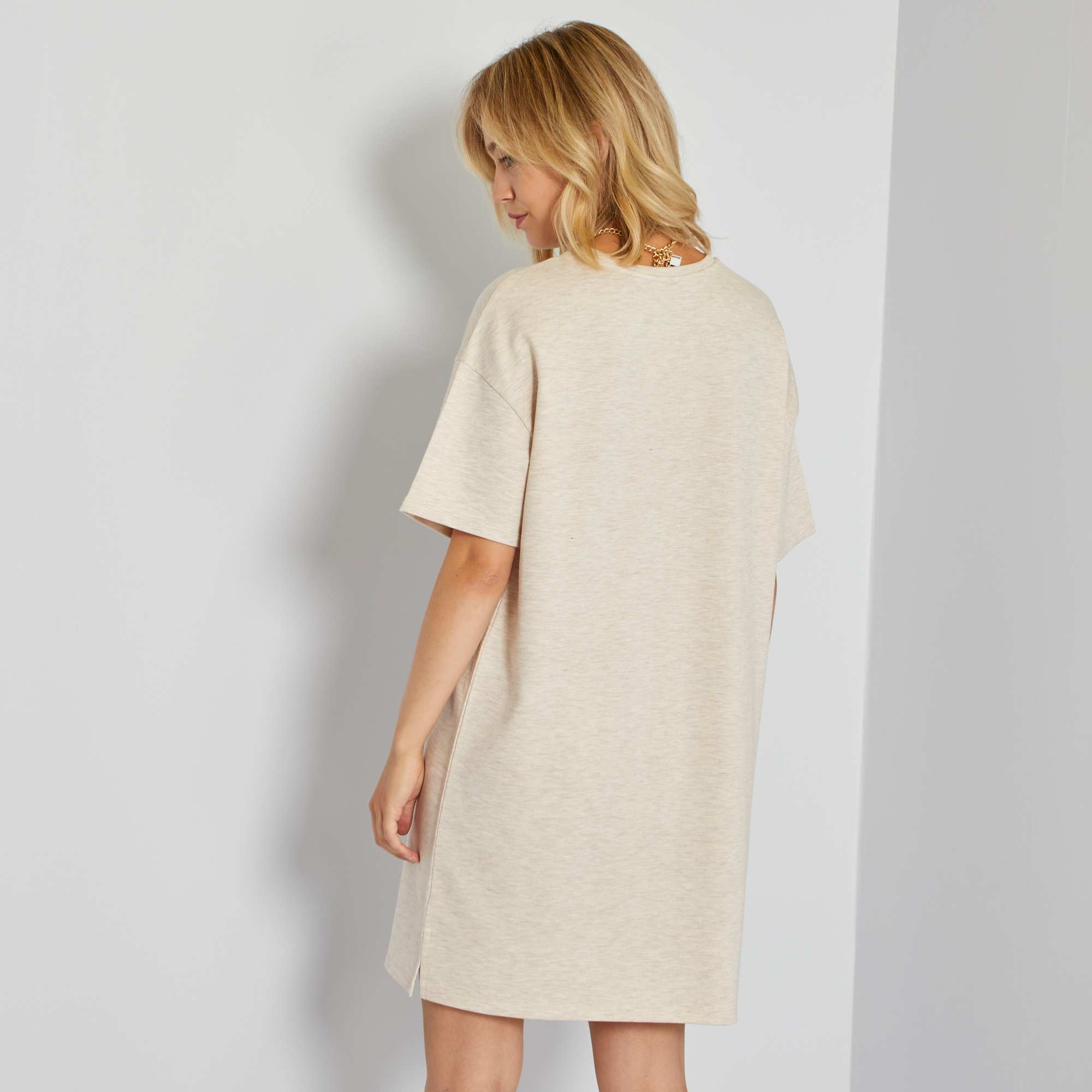 Robe tshirt femme beige Kiabi 16,20€