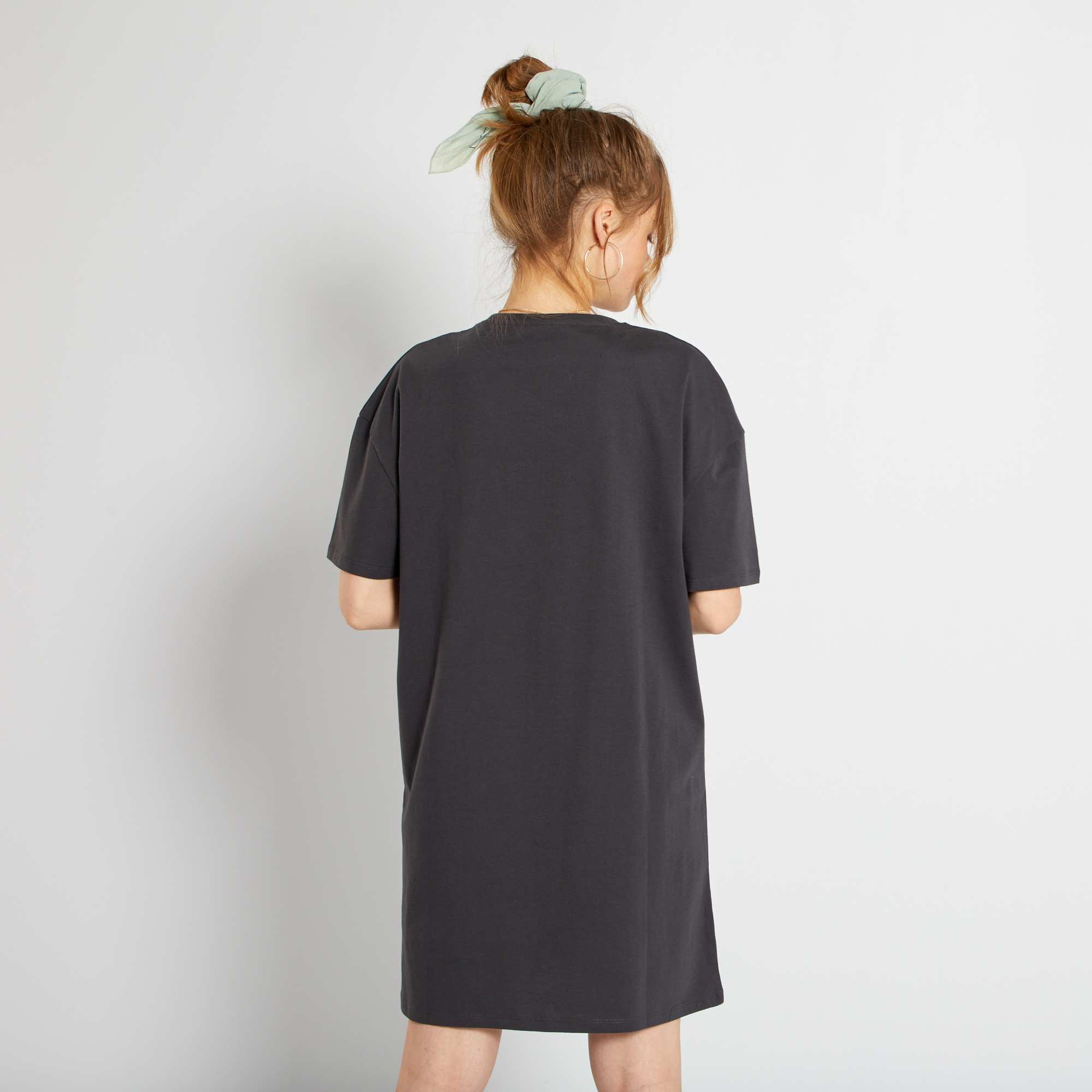 Robe tshirt fille adolescente gris foncé Kiabi 8,00€