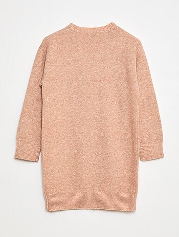 Robe tricot avec étoiles en sequins