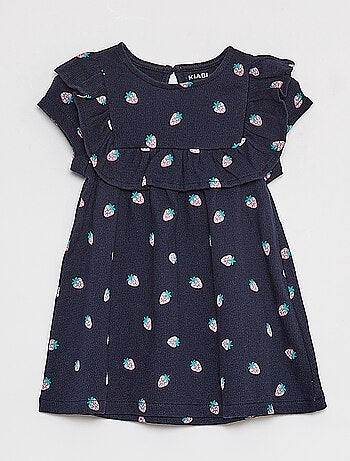 Robe volantée à manches courtes