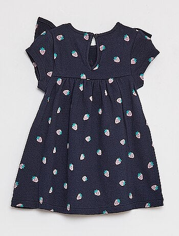 Robe volantée à manches courtes