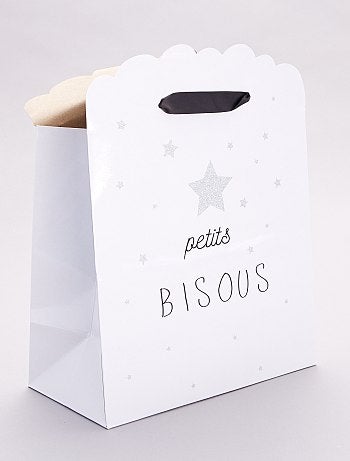 Boite Cadeau Bebe Fille Sac Cadeau Pochette Bebe Blanc Kiabi