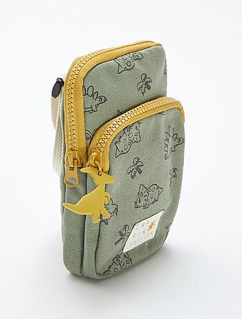 Sacoche avec poches et motif 'dinosaure'