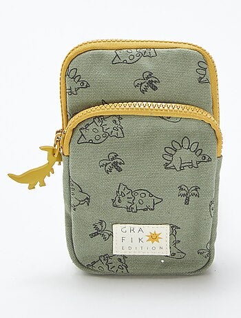 Sacoche avec poches et motif 'dinosaure'