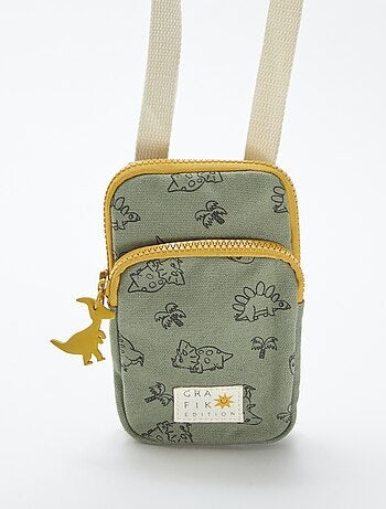 Sacoche avec poches et motif 'dinosaure'