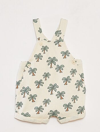 Salopette courte à bretelles croisées