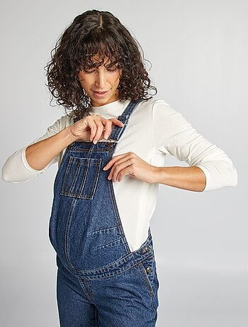 Salopette de grossesse en denim stretch