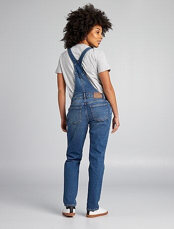Salopette de maternité en denim stretch