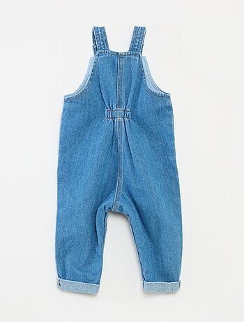 Salopette denim boule en coton