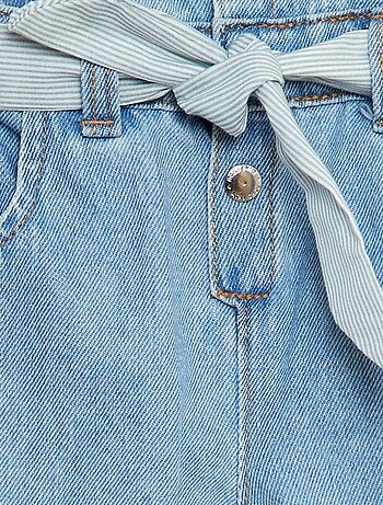 Salopette en denim avec ceinture