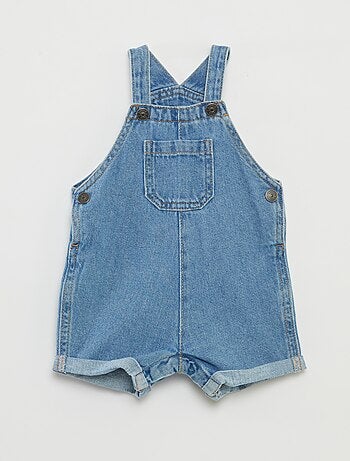 Salopette en denim courtes