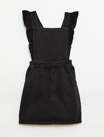 Salopette en jean avec volants