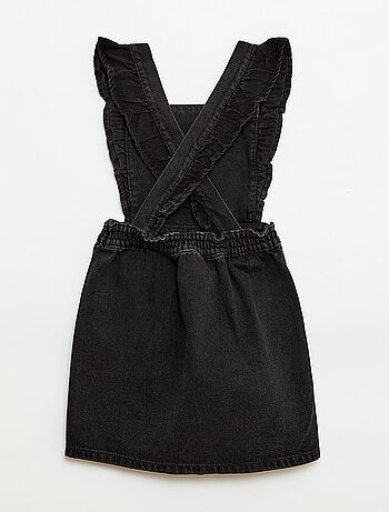 Salopette en jean avec volants