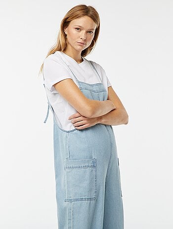 Salopette large en jean