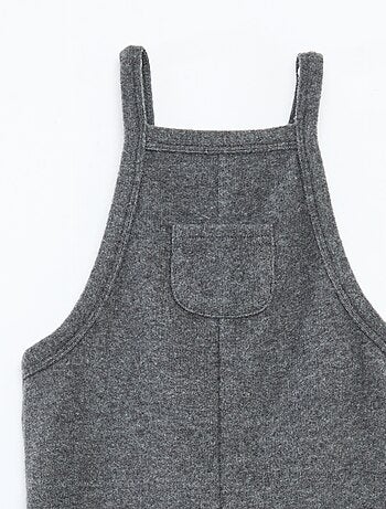 Salopette longue en maille doudou