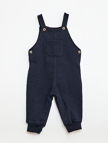 Salopette longue en molleton avec bretelles ajustables