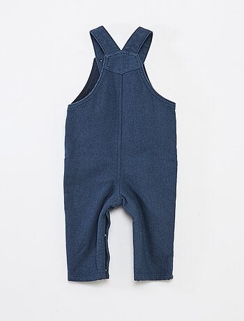 Salopette longue en twill avec poche poitrine