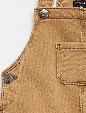 Salopette unie à bretelles ajustables