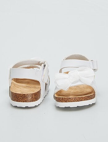 Sandales avec nœud en tulle