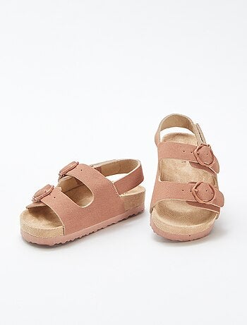 Sandales plates avec boucles fleurs