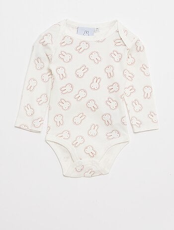 Set barboteuse nuit avec pieds 'Miffy' + body manches longues