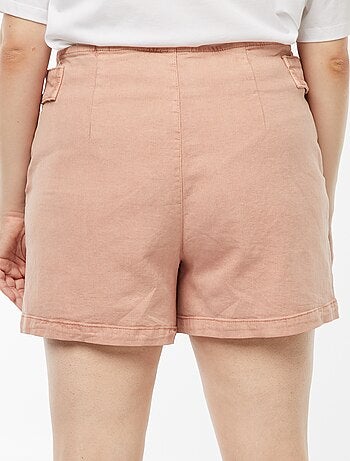 Short avec boutons dorés