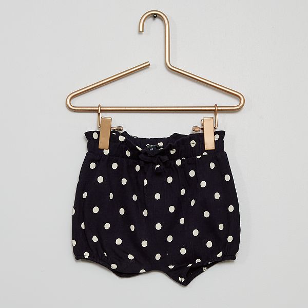 Short Bloomer A Pois Bebe Fille Bleu Pois Kiabi 3 00