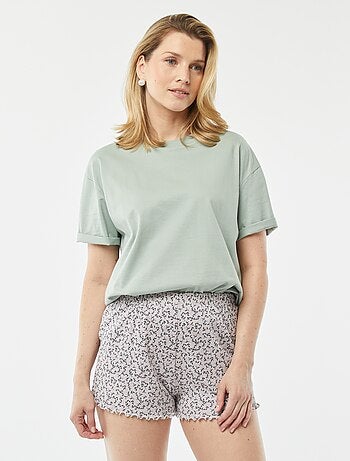 Short court de pyjama