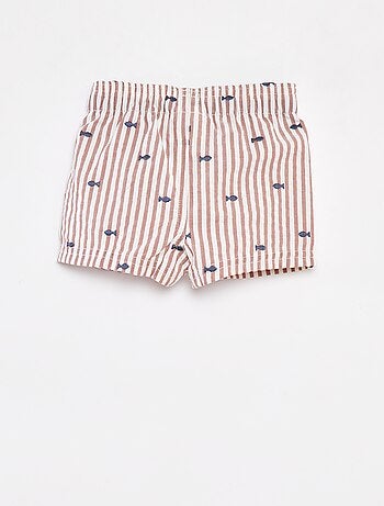 Short de bain à motif