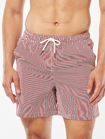 Short de bain à rayures