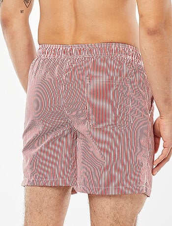 Short de bain à rayures
