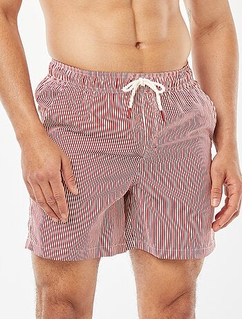 Short de bain à rayures