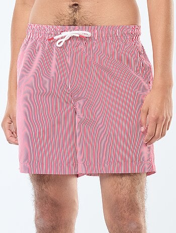 Short de bain à rayures