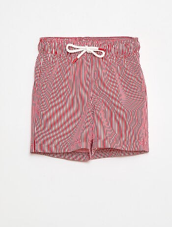 Short de bain à rayures