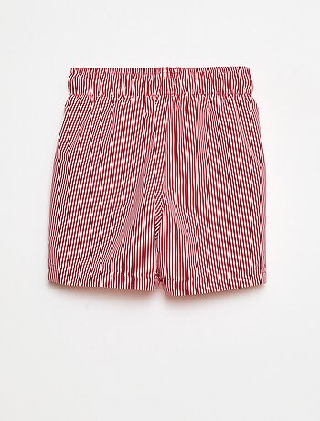 Short de bain à rayures