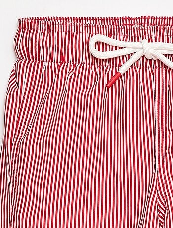 Short de bain à rayures