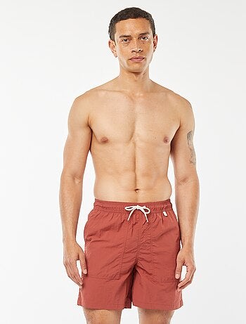 Short de bain basique intérieur rayé