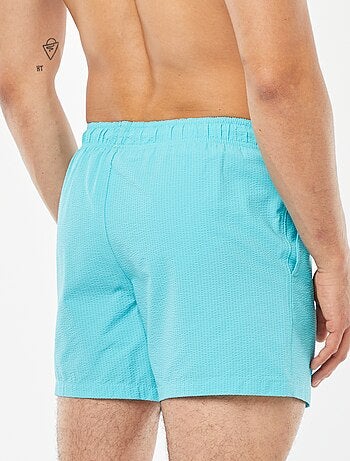 Short de bain en maille reliefée