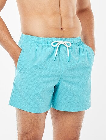 Short de bain en maille reliefée