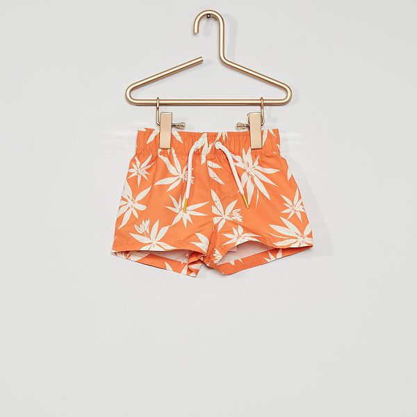 Short De Bain Imprime Bebe Garcon Orange Kiabi 7 00