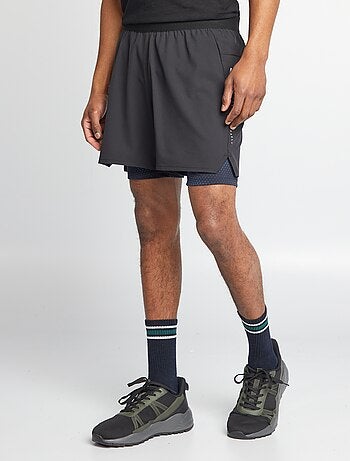 Short de sport 2-en-1