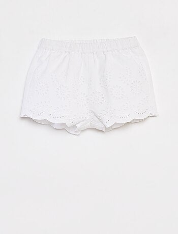 Short en broderies anglaises