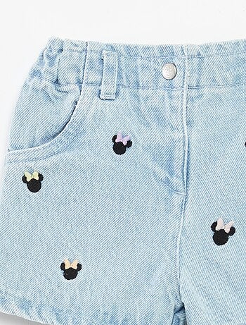 Short en denim 'Minnie' 'Disney' avec broderies