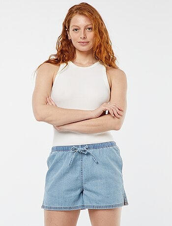 Short en jean fluide