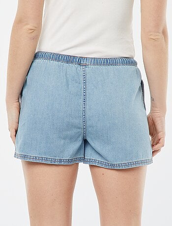 Short en jean fluide