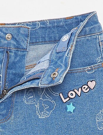 Short en jean 'Stitch'