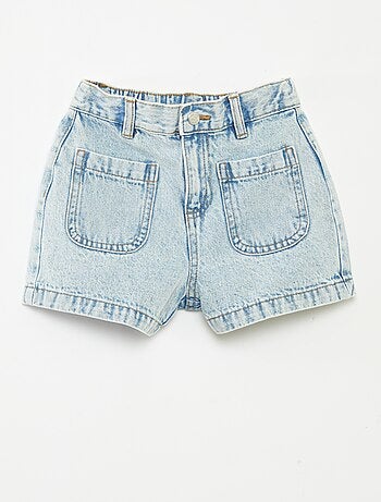 Short en jean taille haute