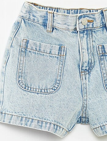 Short en jean taille haute